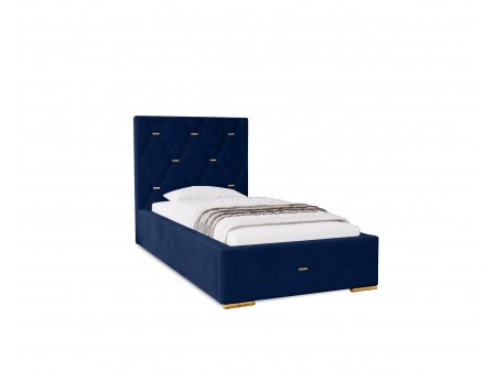 GOLDEN PREMIUM single upholstered bedroom bed with bed base and storage space for bedding23