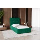 GOLDEN PREMIUM single upholstered bedroom bed with bed base and storage compartment for bedding