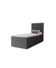 NERO single upholstered bedroom bed with built-in mattress and storage5