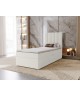 NERO single upholstered bedroom bed with built-in mattress and storage compartment6