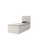 NERO single upholstered bedroom bed with built-in mattress and storage compartment7