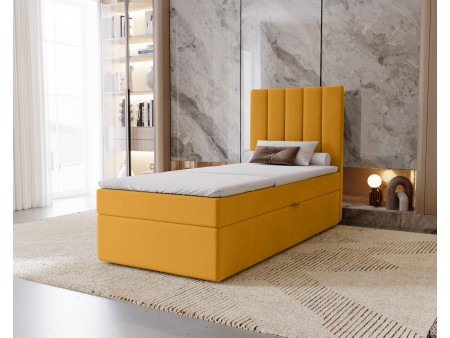 NERO – gepolstertes Einzelbett für das Schlafzimmer mit integrierter Matratze und Stauraum 10