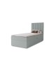 NERO single upholstered bedroom bed with built-in mattress and storage compartment 15