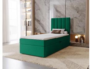 NERO – gepolstertes Einzelbett für das Schlafzimmer mit integrierter Matratze und Stauraum 18