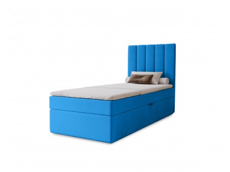 NERO single continental bed with built-in mattress and storage compartment