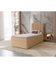 NERO single upholstered bedroom bed with built-in mattress and storage compartment22