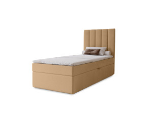 NERO single upholstered bedroom bed with built-in mattress and storage compartment23