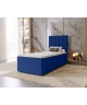 NERO single upholstered bedroom bed with built-in mattress and storage compartment24