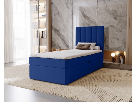 NERO – gepolstertes Einzelbett für das Schlafzimmer mit integrierter Matratze und Stauraum 24