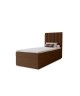 NERO single continental bed with built-in mattress and storage compartment