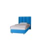 BELLA single upholstered bedroom bed with bed base and storage space for bedding8