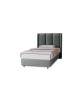 BELLA single upholstered bedroom bed with bed base and storage space for bedding10