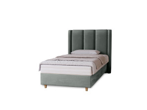 BELLA-Einzelbett für das Schlafzimmer mit Polsterung, Lattenrost und Bettkasten10