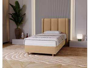 BELLA-Einzelbett für das Schlafzimmer mit Polsterung, Lattenrost und Bettkasten13