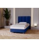 BELLA single upholstered bedroom bed with bed base and storage space for bedding16