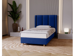 BELLA-Einzelbett für das Schlafzimmer mit Polsterung, Lattenrost und Bettkasten16