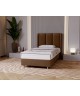 BELLA single upholstered bedroom bed with bed base and storage space for bedding18