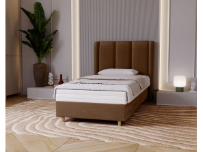 BELLA-Einzelbett für das Schlafzimmer mit Polsterung, Lattenrost und Bettkasten18