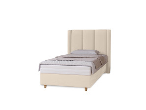 BELLA single upholstered bedroom bed with bed base and bedding storage24
