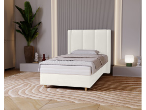 BELLA-Einzelbett für das Schlafzimmer mit Polsterung, Lattenrost und Bettkasten28