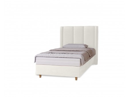 BELLA – gepolstertes Einzelbett für das Schlafzimmer mit Lattenrost und Bettkasten