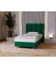 BELLA single upholstered bedroom bed with a bed base and storage space for bedding