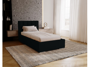 DREAM-Einzelbett für das Schlafzimmer mit Polsterung, Lattenrost und Bettkasten2