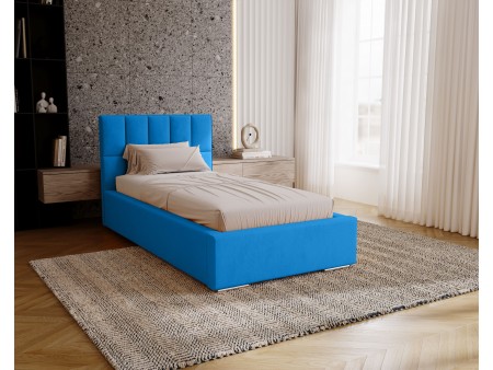 DREAM single upholstered bedroom bed with bed base and storage compartment for bedding34