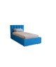 DREAM single upholstered bedroom bed with bed base and storage space for bedding5
