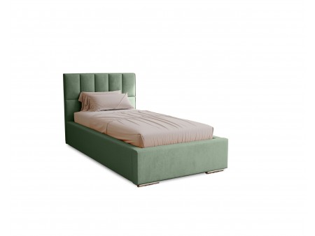 DREAM single upholstered bedroom bed with bed base and storage space for bedding7