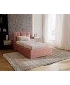 DREAM-Einzelbett für das Schlafzimmer mit Polsterung, Lattenrost und Bettkasten 1