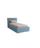 DREAM single upholstered bedroom bed with bed base and storage space for bedding9