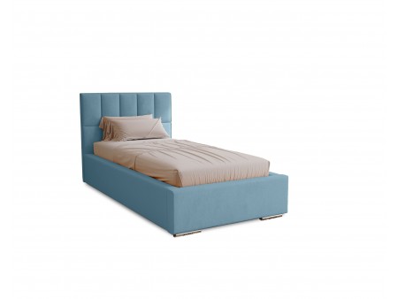 DREAM single upholstered bedroom bed with bed base and storage space for bedding9