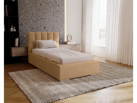 DREAM-Einzelbett für das Schlafzimmer mit Polsterung, Lattenrost und Bettkasten10