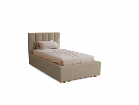 DREAM single upholstered bedroom bed with bed base and storage space for bedding18