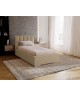 DREAM-Einzelbett für das Schlafzimmer mit Polsterung, Lattenrost und Bettkasten19