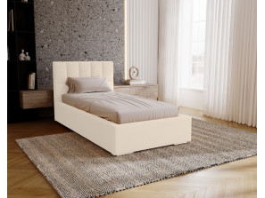 DREAM single upholstered bedroom bed with bed base and storage space for bedding21