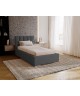 DREAM-Einzelbett für das Schlafzimmer mit Polsterung, Lattenrost und Bettkasten23